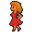 Woman in red